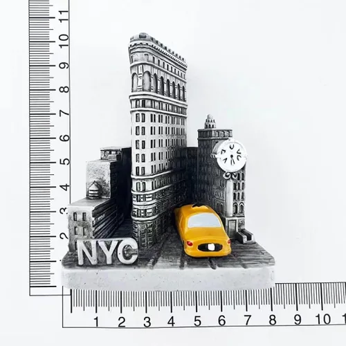 Vista 5 de Wedarego Nueva York USA Resina 3D Decoración de mesa de escritorio Decoración hecha a mano Ornamento Nueva York Turístico Souvenir Colección