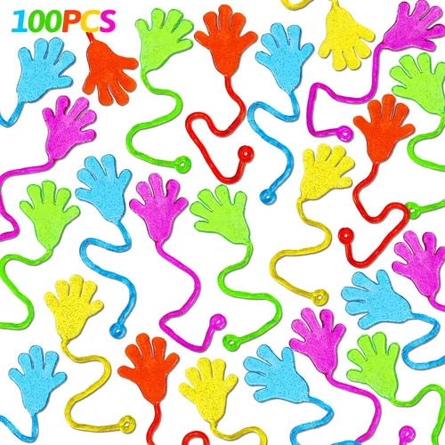 Vista 8 de 40 unidades de manos adhesivas para fiestas de cumpleaños para niños de 4 a 8 a 12 años, bolsas de regalos de verano, caja de tesoros, juguetes