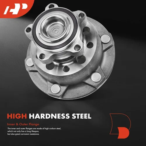 Vista 3 de A-Premium Cojinete de rueda delantera y conjunto de cubo con 6 lengüetas compatible con Ford Transit-250 2015, Transit-350 2015-2017, Transit-350 HD