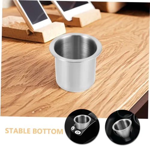 Vista 9 de 2 Pcs Stainless Steel Car Cup Holder Insert Stable Anti-Spill Drinks Holder for Truck Sofa Use Multifunctional Armrest Cup Support for Vehicles and