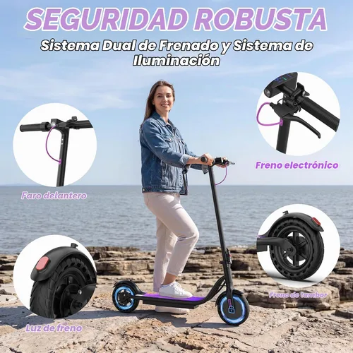 Vista 4 de Aovowheel Scooter eléctrico para adultos, plegable E Scooter Conmuting