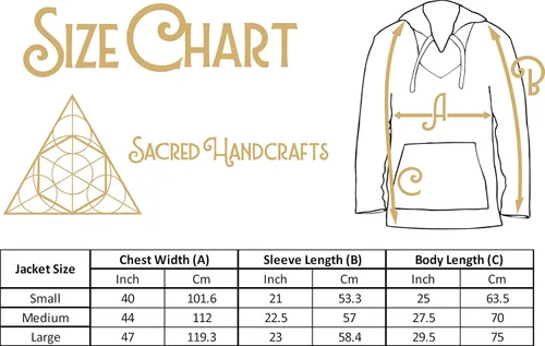Vista 7 de Sacred Handcrafts Chaqueta Jerga mexicana Sudadera Hippie Surf Baja Poncho Ecológico Jersey