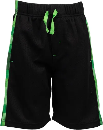 Vista 6 de Minecraft Creeper - Conjunto de 3 piezas para niños pequeños, camiseta sin mangas, pantalones cortos de malla