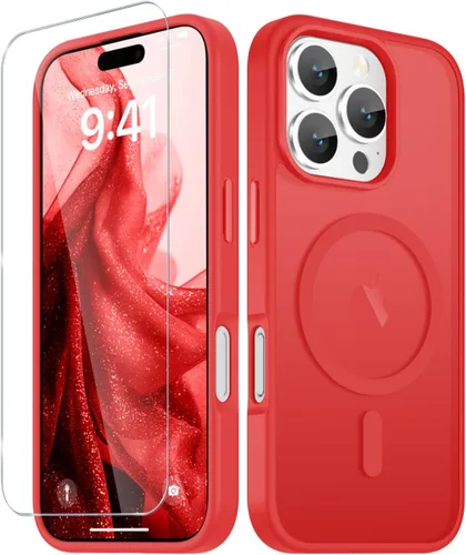 Vista 776 de Funda para Google Pixel 10 Pro XL, cubierta magnética mate, color negro Fit for MagSafe, Screen Protector included, Shockproof Military Grade