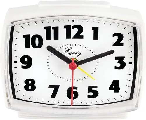 Vista 4 de Equity 33100 - Reloj despertador analógico silencioso eléctrico con esfera iluminada
