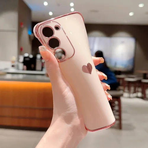 Vista 84 de phylla Funda de teléfono compatible con Samsung Galaxy A12 de 6.5 pulgadas, lindo corazón chapado en oro, elegante funda de lujo para mujer