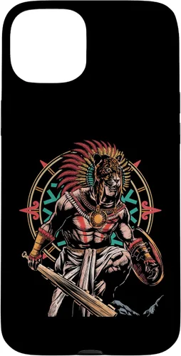 Vista 9 de Funda para iPhone 11 Pro Max Aztec Jaguar Ancient Warrior Native Mexican Mythology Case