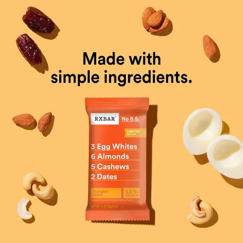 Vista 4 de RXBAR, Barrita de proteínas con chispas de chocolate, 1.83 onzas (paquete de 24), barritas de desayuno, aperitivo alto en proteínas