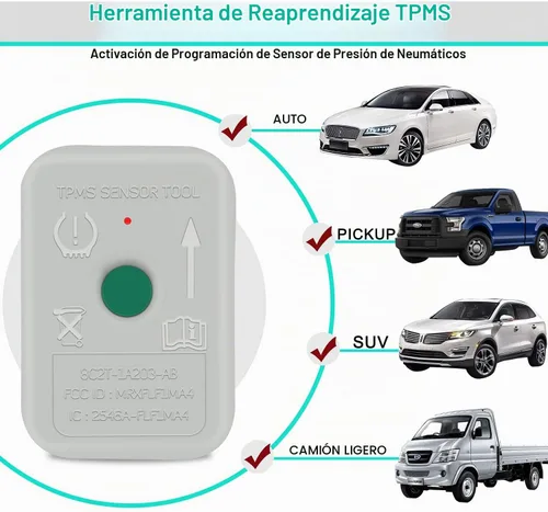 Vista 3 de JDIAG Herramienta de Sensor TPMS, Herramienta de Reaprendizaje TPMS para F150 Sensor de Reseteo Automático de TPMS Programación de Herramientas