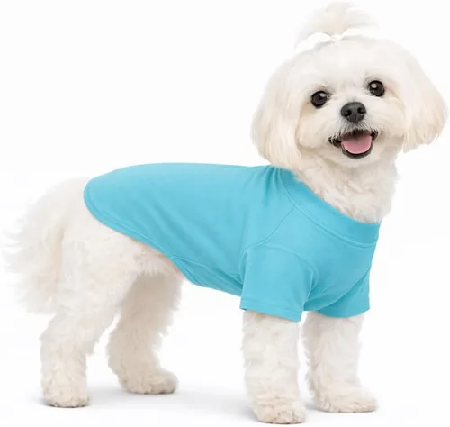 Vista 112 de Lovelonglong 2019 - Ropa para mascotas, Disfraces para Perro, Ropa Camisetas en blanco para Perros Grande Medianos Pequeños 100% Algodón 18