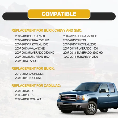 Vista 7 de Interruptor de ajuste de control de asiento eléctrico de 8 vías para pasajero delantero derecho compatible con GMC Sierra Yukon Chevrolet Avalanche