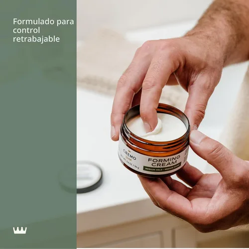 Vista 4 de Cremo Crema para peinar el cabello, productos para el cabello de alta calidad de barbero, 3.4 onzas