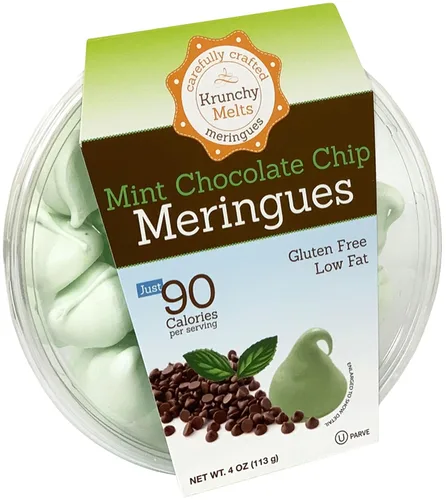 Vista 21 de Krunchy Melts Galletas originales de merengue Sabor S'mores Solo 90 calorías por porción Sin grasa, sin gluten, sin lácteos (4 onzas)