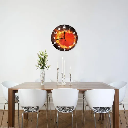 Vista 3 de Reloj de pared para niños y niñas, de 10 pulgadas, silencioso, sin tictac, fácil de leer, para niños, niñas, decorativo para habitación de niños