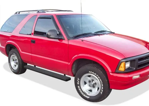 Vista 2 de APS Estribos negros prémium de 6 pulgadas compatibles con Chevy Blazer GMC Jimmy de 2 puertas 95-04