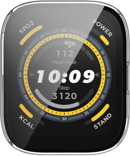 Vista 7 de Protector de pantalla compatible con Amazfit Bip 5, fundas para reloj inteligente de 1.91 pulgadas, fundas de TenCloud resistentes a los arañazos