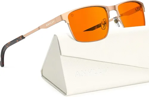 Vista 19 de ANYLUV Blue Light Glasses for Men/Women, Lightweight Blue Light Blocking Glasses, Anti-Eye Strain Computer Glasses for Gaming