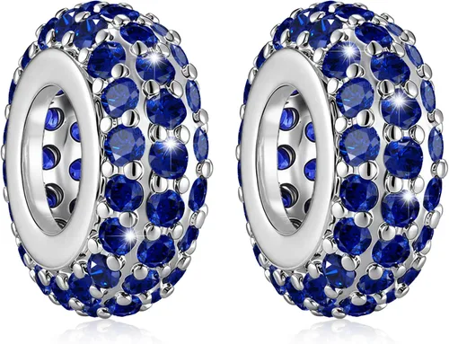 Vista 23 de DALARAN Cuentas de tapón para pulseras Pandora, clip espaciador, pulsera