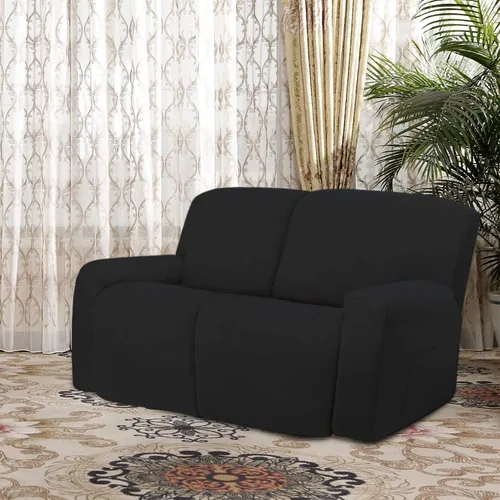 Vista 2 de Easy-Going - Funda elástica de microfibra para sofá reclinable seccional, suave vellón ajustable a tu sofá de 2 cuerpos, lavable, protector