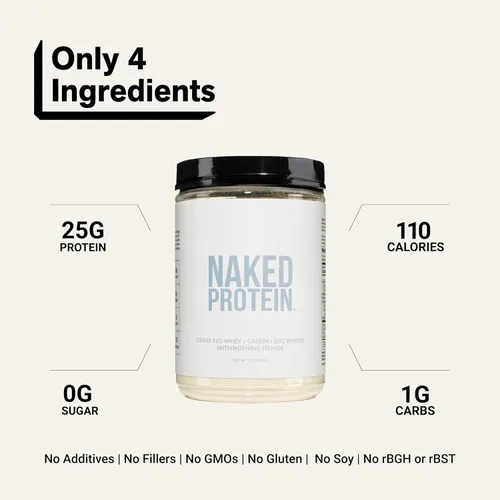 Vista 3 de NAKED Protein Powder Blend - Egg, Whey and Casein Protein Blend