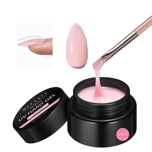 Vista 18 de Makartt Arte de uñas de gel 3D: 4 en 1 constructor de gel sólido transparente para extensión, pegamento de uñas UV para uñas acrílicas, diamantes