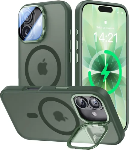 Vista 94 de VOFATA [Protección Completa Mejorada de la Cámara] para Funda iPhone Air con Cubierta de Cámara con Soporte [Compatible con MagSafe][Protección