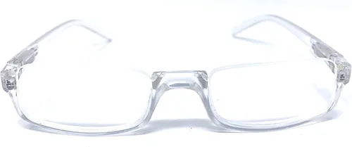 Vista 8 de The Parker - Gafas de lectura rectangulares de medio marco, lectores unisex de medio aro, tramposos de media luna Negro