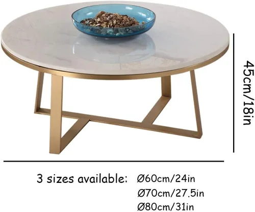 Vista 3 de BTZHY Mesa auxiliar/mesa auxiliar/mesa auxiliar, mesa de centro de hierro forjado nórdico dorado para sala de estar, sofá, mesa de café, bandeja
