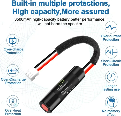 Vista 5 de NYI [3500 mAh] Batería de repuesto para altavoz Harman Kardon Onyx Studio 1/2/3/4