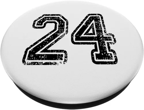 Vista 2 de PopGrip intercambiable número 24 en negro grungy