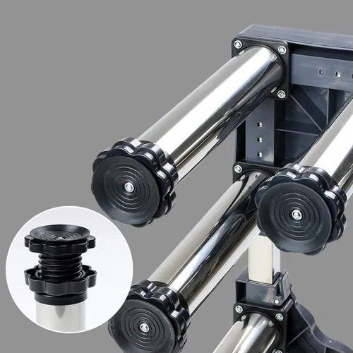 Vista 5 de Soporte para refrigerador de 4 patas, soporte de base ajustable para lavadora, soporte extensible para nevera, 11.4-12.6 in, bandeja base