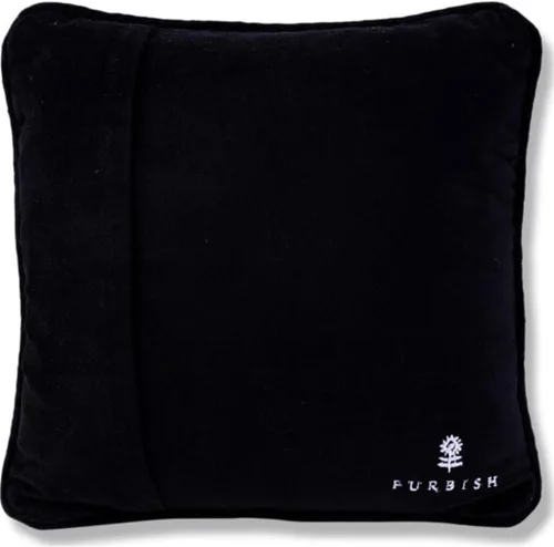 Vista 3 de FURBISH Almohada decorativa hecha a mano con punto de aguja, 10 x 10 pulgadas, pequeña almohada bordada para cama, silla, sofá, decoración ecléctica