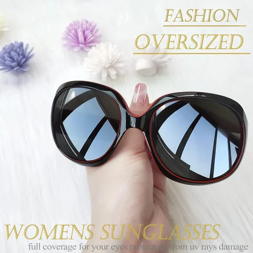 Vista 50 de Joopin Lentes de sol de gran tamaño para mujer, polarizados, grandes, para conducción, protección UV, grandes sombras
