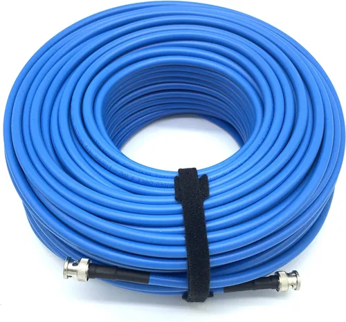 Vista 2 de AV-Cables Cable BNC SDI 3G/6G HD de 100 pies - Belden 1694a RG6 - Azul