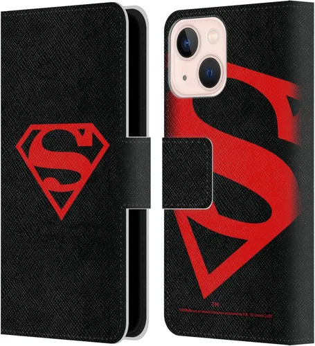Vista 78 de Head Case Designs Funda de piel con licencia oficial de Superman DC Comics con logotipos negros y rojos compatible con Apple iPhone 11