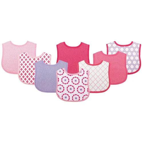 Vista 7 de Luvable Friends Baberos unisex de algodón para bebé, azul, talla única