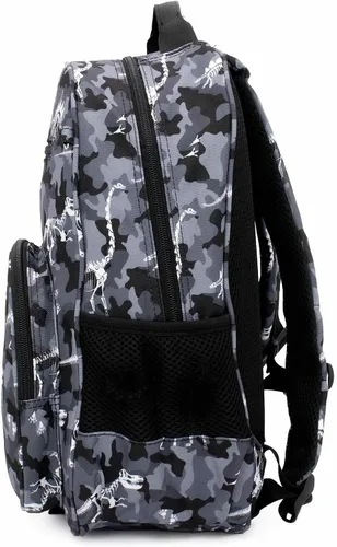 Vista 7 de DIBSIES Mochila personalizada de la colección Adventure, Camuflaje Dinosaurio, Mochila