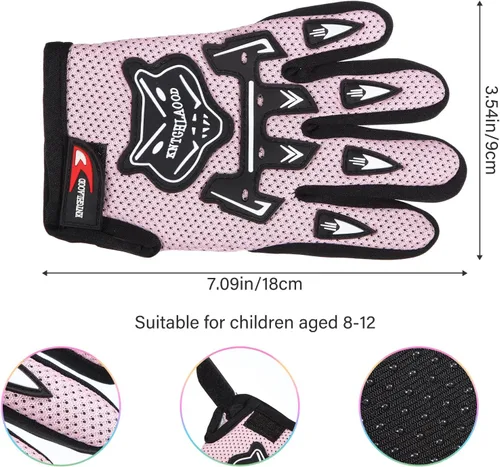 Vista 2 de Frienda Guantes deportivos de invierno para niños, guantes de carreras de deportes de potencia, guantes de motocross, guantes de bicicleta sucia