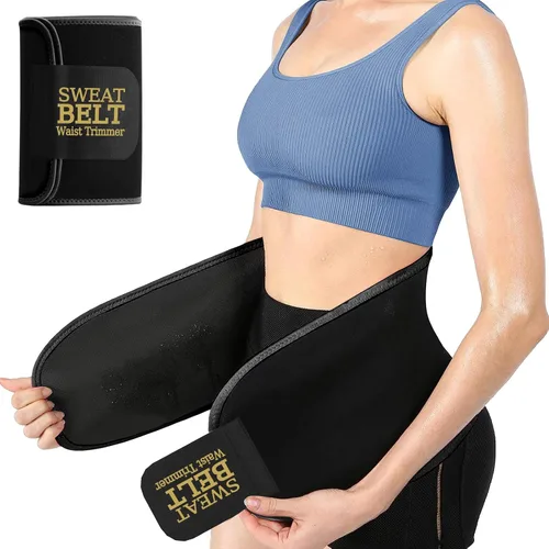 Vista 8 de ZPP Entrenador de cintura para mujeres y hombres, banda de sudor de neopreno, cinturón reductor de cintura adelgazante para entrenamiento