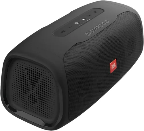 Vista 2 de JBL BassPro Go - Subwoofer alimentado para vehículo y altavoz Bluetooth portátil de rango completo, Negro