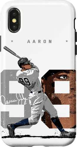 Vista 5 de Aaron Judge Number Portrait Baj New York MLBPA Case for iPhone 17