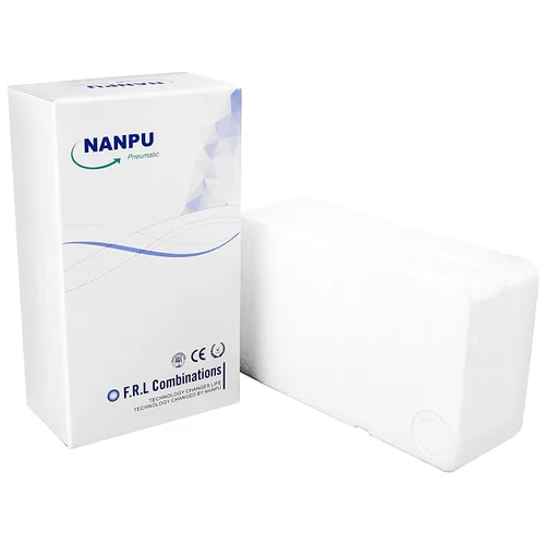 Vista 7 de NANPU 1/2" NPT Sistema de secado de aire de grado industrial de 3 etapas - Filtro de partículas, filtro coalescente, secador desecante y regulador