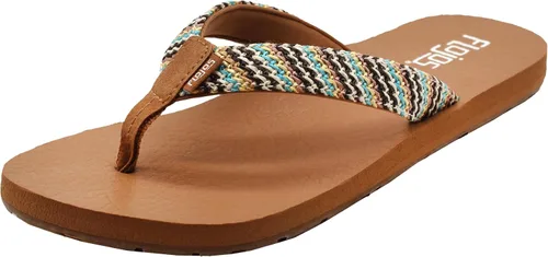 Vista 11 de Flojos Juno Weave Sandalia para mujer Aguamarina/Marrón Multi