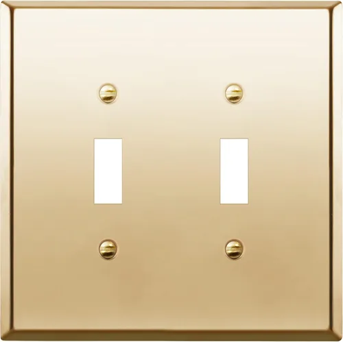 Vista 53 de LIDER Placa de Pared de Metal para Interruptor de Luz de Palanca, Cubierta de Interruptor de Acero Inoxidable, Resistente a la Corrosión