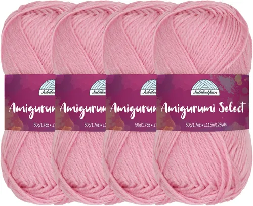 Vista 46 de JubileeYarn Amigurumi Select - Hilo acrílico DK - Begonia - 4 madejas