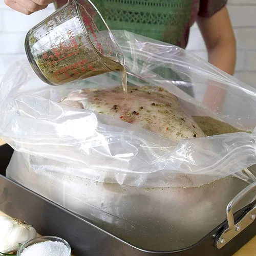 Vista 3 de ECOOPTS - Bolsa de salmuera de pavo de 3 unidades 26 x 22 pulgadas extra grande Bolsa de salmuera gruesa con capacidad para hasta 35 libras