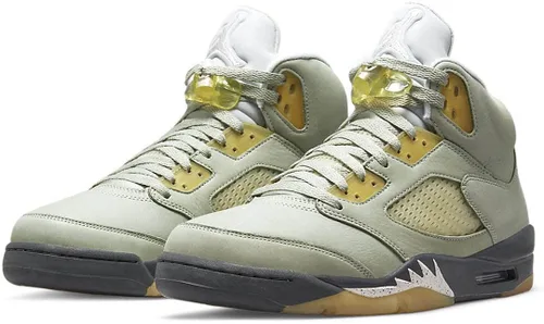 Vista 3 de Big Kid's Jordan 5 Retro Jade Horizon Jade HorizonDesert Sand (440888 300)