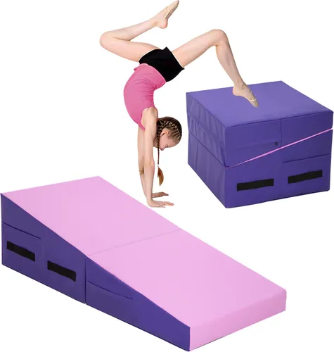 Vista 8 de BLKMTY Colchoneta de gimnasia – 48 x 24 pulgadas para niños y ejercicio en casa