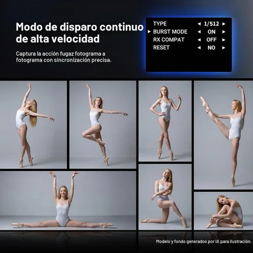 Vista 6 de NEEWER Estroboscópico de flash de estudio Q4PRO 400Ws 2.4G TTL