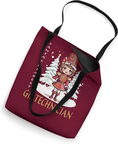 Vista 2 de GIS Technician Christmas Classic Female Nutcracker Tote Bag